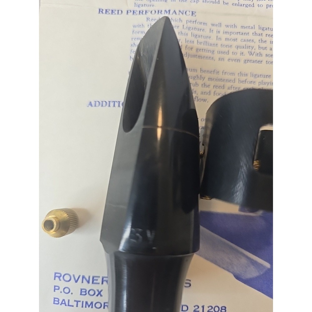 Vintage Alto Saxophone Mouthpiece with extras Rovner Ligature and Mixed Reed Lot - Picture 13 of 15